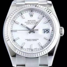 레플리카 [로렉스] 남성용 데이져스트 116200-72600 업그레이드 VIP 타입!! 심플한 디자인 인기베스트 화이트 다이얼 스틱 야광 인덱스 스틸 브레이슬릿 ROL0300  