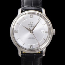 레플리카 [오메가] 남성용 드빌 프레스티지 424.13.40.20.02.001 오토매틱 Cal.2500타입 39.5mm 가죽줄 실버 다이얼 omg20207  