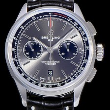 레플리카 [브라이틀링]남성용 프리미에르 01 크로노그래프 오토매틱 42mm 그레이다이얼 BRE84593  