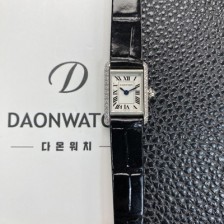 레플리카 [까르띠에] 여성용 탱크 루이스 미니 WGTA0212 다이아몬드 24mm 가죽줄 쿼츠 무브먼트 화이트 다이얼 car69373  