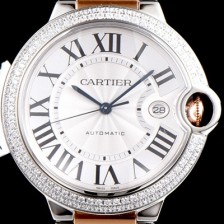 레플리카 [까르띠에] 남성용 2019신상 발롱블루 42mm 다이아몬드 베젤 ETA2824-2 오토매틱 무브먼트 CAR0142  