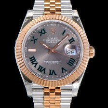 레플리카 [로렉스] 남성용 데이저스트 오토매틱 아시안2836-2/3235타입 41미리 18K옐루골드 투톤콤비 그레이다이얼rol42153  