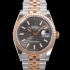 레플리카 [로렉스] 남성용 904L스틸!! 2023신형 데이져스트 36mm II m126231 !! 로즈골드 그레이 다이얼 브레이슬릿 신형 Cal.3235 오토매틱 무브먼트 ROL19326  