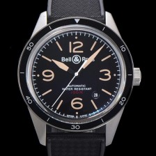 레플리카 [벨앤로즈] 남성용 빈티지  BR V2-92 스틸 해리티지 ETA2836-2 타입 오토매틱 41mm 우레탄줄 블랙다이얼 bel5131  