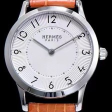 레플리카 [에르메스] 남성용 슬림 데르메스 W041733WW00 화이트 다이얼 춰츠 무브먼트 HEM4200  