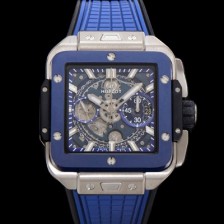 레플리카 [휴블렛] 남성용 스퀘어 뱅 유니코 821.NL.5170.RX 스켈레톤 다이얼 티타늄 에디션 42미리 오토매틱 무브먼트 우레탄 러버밴드 hub2130  