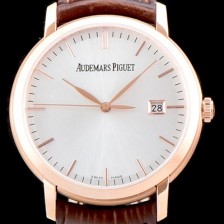 레플리카 [오데마피게] 남성용 최신버전 업그레이드형!! 줄스 오데마 15170OR.OO.A088CR.01 클래식 데이트 신제품 18K 로즈골드 케이스 화이트 실버 다이얼 셀프와인딩 무브먼트 AUD0130  