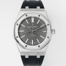 레플리카 [오데마피게] 남성용 15400ST.OO.1220ST.04 로얄오크 41mm 오토매틱 Cal.3120무브먼트 그레이 와플 다이얼 aud6531  