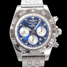 레플리카 [브라이틀링] 남성용 크로노맷 오토매틱 크로노그래프 ETA7750-2타입 44mm 매탈줄 블루다이얼 bre1121  