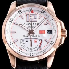 레플리카 [쇼파드] 남성용 클레식 레이싱 161272-5001 밀레 밀레밀리아 1000 모델 18k 로즈골드 화이트 다이얼 ETA 2824-2오토매틱 무브먼 CHO0405  