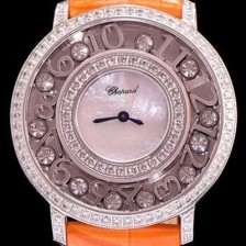 레플리카 [쇼파드] 여성용 해피 스포츠 화이트 쉘 다이얼 다이아몬드 주얼리 세팅 쿼츠 무브먼트 CHO0401  