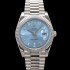 레플리카 [로렉스] 남성용 New "VIP 타입 최종형" 데이데이트 m228236-0006 무게195g 플래티넘 40mm 오토매틱 Cal.3255 타입 아이스 블루 바게트 다이얼 rol5425  