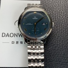 레플리카 [오메가] 남성용 드빌 스몰 434.10.41.20.10.001 세컨즈 마스터 크로노미터 41mm 오토매틱 Cal.8802 타입 터쿼이즈 다이얼 omg0212  