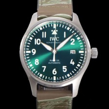 레플리카 [아이더블유씨] 남성용 파일럿 마크18 IW328205 오토매틱 40mm 가죽줄 그린 다이얼 iwc9202  