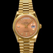 레플리카 [로렉스] 남성용 New 데이데이트 m128238-0008 무게173g 18K 옐로우골드 프레지던트 36mm 오토매틱 Cal.2836-2 타입 다이아몬드 샴페인 다이얼 rol5406  