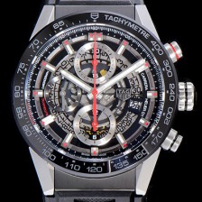 레플리카 [태그호이어]남성용 신상품출시!! 까레라 칼리버 크로노그래프 오토매틱 45mm 블랙다이얼 TAG65464  