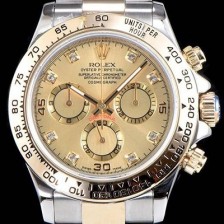 레플리카 [로렉스] 남성용 최상급 퀄리티 데이토나 116523-78593 8DI 18K 옐로골드 포금 제품!! 크로노그래프 18K 옐로골드 투톤 콤비 샴페인 컬러 다이얼 오토매틱 무브먼트 ROL0315  