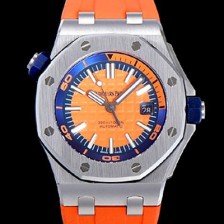 레플리카 [오데마피게] 남성용 옐로 세라믹 다이버!!로얄오크 오프쇼어15710ST.OO.A038CA.01 옐로 와플 다이얼 오토매틱 무브먼트 AUD12260  