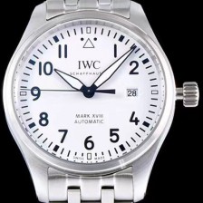 레플리카 [아이더블유씨] 남성용 파일럿 마크18 IW327002 스틸 40mm 화이트 다이얼 스틸 브레이슬릿 iwc4072  
