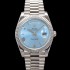 레플리카 [로렉스] 남성용 New "VIP 타입 최종형" 데이데이트 m228236-0012 무게195g 플래티넘 40mm 오토매틱 Cal.3255 타입 아이스 블루 로마 다이얼 rol5426  