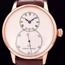레플리카 [자케드로] 남성용 빅세컨즈 43mm 오토메틱 로즈골드 화이트다이얼 JAD4204  