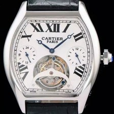 레플리카 [까르띠에] 남성용 로통 드 까르띠에 투어빌론 시리즈 화이트다이얼 CAR0303  