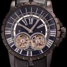 레플리카 [로저드뷔] 남성용 엑스칼리버 아시안 오토매틱 블랙 다이얼 47mm ROG4225  