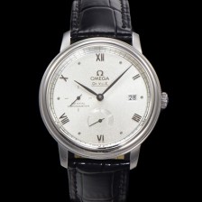 레플리카 [오메가] 남성용 드빌 424.13.40.21.02.005 프레스티지 코-액시얼 39.5mm 오토매틱 Cal.2627 타입 실버 선버스트 다이얼 omg0167  