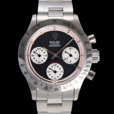 레플리카 [로렉스] 남성용 1965년 모델 클래식  코스모그래프 데이토나  Ref.6239 수동감기/기계식 37mm 스크류 다운 푸셔 메탈줄 블랙다이얼 rol2991  