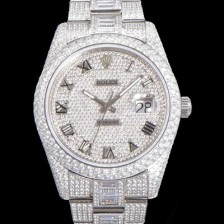 레플리카 [로렉스] 남성용 수제공정형 다이아 튜닝 데이져스트 오토매틱 ETA 2824-2 41mm 보석다이얼 rol69264  