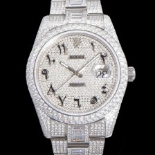 레플리카 [로렉스] 남성용 수제공정형 다이아 튜닝 데이져스트 오토매틱 ETA 2824-2 41mm 보석다이얼 rol64262  