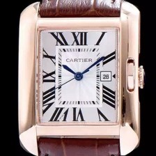 레플리카 [까르띠에] 남성용 탱크 W5310004 워치 18k 로즈골드 케이스 화이트 다이얼 스위스 정품 쿼츠 무브먼트 CAR0050  
