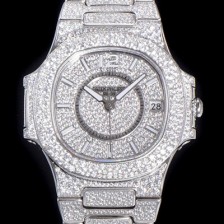 레플리카 [파텍필립] 여성용시계 노틸러스 7021/1G-001 레이디 오토매틱 Cal.324타입 37mm 보석/다이아몬드셋팅 보석다이얼 pat80246  