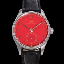 레플리카 [아이더블유씨] 남성용 포르투기즈 IW358315 차이니즈 뉴 이어 에디션 오토매틱 수정형 82200타입 무브 40.4mm 가죽줄 레드 다이얼  iwc71018  