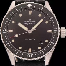 레플리카 [블랑팡] 남성용 5000-0130-B52 A 피프티패덤즈 다이버 블랙다이얼 BLA42020  