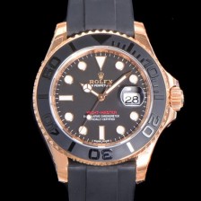 레플리카 [로렉스] 남성용 신형 출시!  요트마스터 m126655-0002 오토매틱 Cal.3135 타입 40mm 18K 로즈골드 도금  블랙 무광 세마릭 베젤 우레탄줄 블랙다이얼  rol1359  