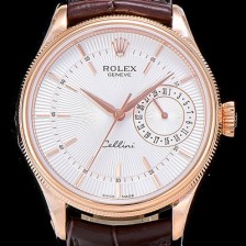 레플리카 [로렉스]남성용 셀리느 데이트 39mm 오토매틱 Cal.3165 화이트다이얼 ROL49902  