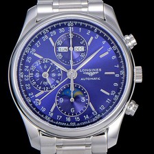 레플리카 [론진]남성용 마스터 콜랙션 오토매틱 40mm 문페이즈 블루다이얼 LAN17946  