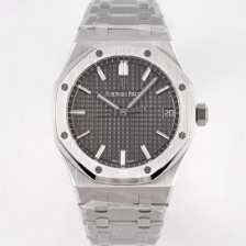 레플리카 [오데마피게] 로얄오크 하이엔드 15500ST.OO.1220ST.02 최신형 Cal.4302 셀프와인딩 무브먼트 41MM 그랜드 파피스리 패턴 그레이 다이얼 AUD78408  