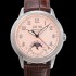 레플리카 [파텍필립] 남성용 퍼페추얼 캘린더 오토매틱 PP Cal.324 타입 40mm 가죽줄 문페이즈 핑크다이얼 pat48084  