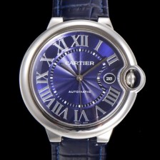 레플리카 [까르띠에] 남성용 신상 발롱블루 WSBB0025 블루 다이얼 42mm 오토매틱 무브먼트 CAR0143  