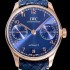 레플리카 [아이더블유씨]남성용 포르투기져 IW500713 오토매틱 부티크 42미리 블루다이얼  IWC21824  