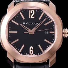레플리카 [불가리] 남성용 옥토101963 BGOP41BGLD 워치 18k 로즈 골드 블랙 다이얼 오토매틱 무브먼트 BVL4200  