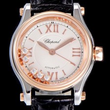 레플리카 [쇼파드]여성용 해피스포츠 미니 오토매틱 30미리 레이디스 18K 로즈골드 화이트다이얼 CHO25941  