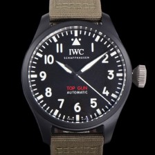 레플리카 [아이더블유씨] 남성용 파일럿 IW329801 오토매틱 43.8mm 세라믹재질 나토천/가죽줄 믹스 블랙 다이얼 iwc29050  