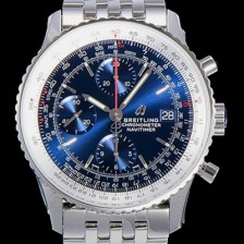 레플리카 [브라이틀링] 남성용 네비타이머 크로노그래프 오토매틱 A7750-2 41미리 메탈시계 블루다이얼 BRE75632  