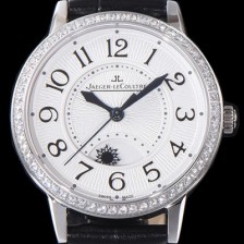 레플리카 [예거르꿀르뜨] 남성용 랑데부 나잇&데이 3468421 레이디 워치 최상급 다이아몬드 세팅 베젤 문페이즈 화이트 텍스쳐드 다이얼 오토매틱 무브먼트 JAG0445  