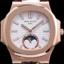 레플리카 [파텍필립] 남성용 노틸러스 5726A-001 로즈골드 화이트 다이얼 오토매틱 무브먼 PAT420  