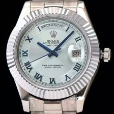 레플리카 [로렉스] 남성용 데이데이트 2 로마 인덱스 블루 다이얼 ROL0100  