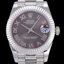 레플리카 [로렉스]여성용 레이디 데이져스트 31mm 오토매틱 그레이다이얼 ROL92375  